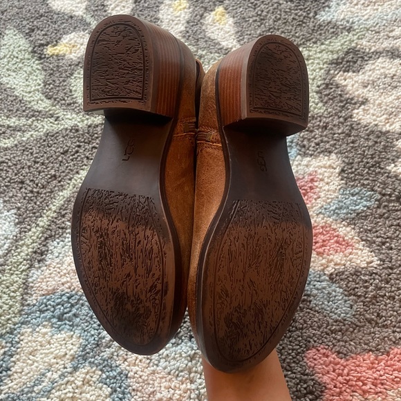 UGG Lula Mae Leather Boots Size 6.5 - Picture 3 of 9